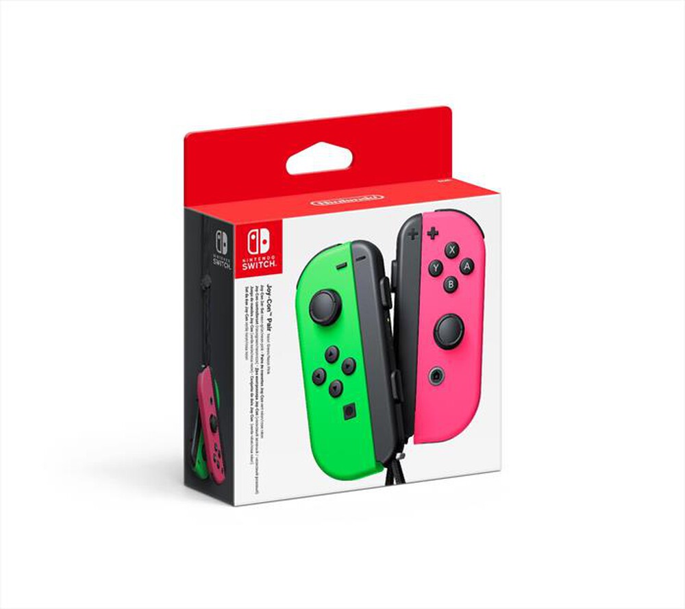 SWITCH JOY-CON COPPIA CONTROLLER VERDE NEON / ROSA NEON
