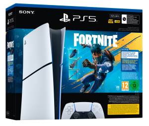 PS5 Console 825GB Digital Ed White + Fortnite