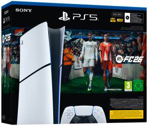PS5 Console 825GB Digital Edition E Chassis White + FC 26